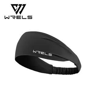 1PC WRELS Black Sweat-Absorbent Sports Headband - Sweat-Proof Soft Elastic Fashion Headband Thin Breathable Yoga Pilates Fitness Antiperspirant Headband Headband Unisex