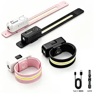 Rechargeable LED Headlamp 2PCS, 230° COB Wide Beam, White/Red/Warning Light, Motion Sensor, USB-C Waterproof, High Lumen, Black/Pink, for Camping Hiking Running Cycling Work, Fall Gifts, Gift for Men Dad