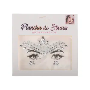 Unique Bargains Eye-catching Rhinestone Stickers for Concert Party 1 Pc