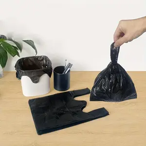 Dog manure bag with easy to tie handle - leak proof, odorless pet waste bag - convenient dispenser and filling for daily walks and travels