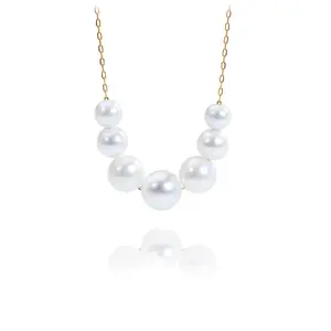 Seven-Bead Smile Chain / 5–8 mm / Freshwater Pearls（D925J1121）