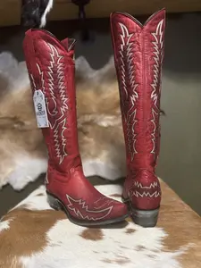 Siberia Tall shaft Boots-Red
