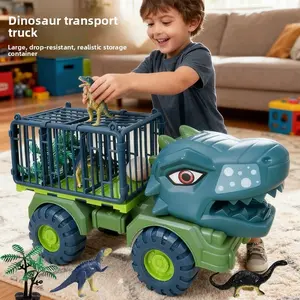 Large Dinosaur Transport Toy Vehicle, Drop-Resistant Storage, Ideal for Kids Play, Scene Simulation, Birthday Gifts, Holiday Presents