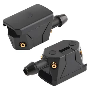 2 PCS Front Windshield Washer Nozzles, 4 Holes Car Windshield Washer Wiper Arm Sprayer, Auto Left Right Windshield Washer Squirter Nozzle Replacement, Universal Vehicle Accessories