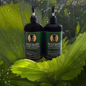 Allellah Essentials Rosemary, Tea Tree Shampoo and Conditioner Set Haircare Aloe Biotin Jojoba Moisturize Mint Aloe Vera Oil
