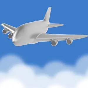 Metalmorphose 3D Airplane Keychain