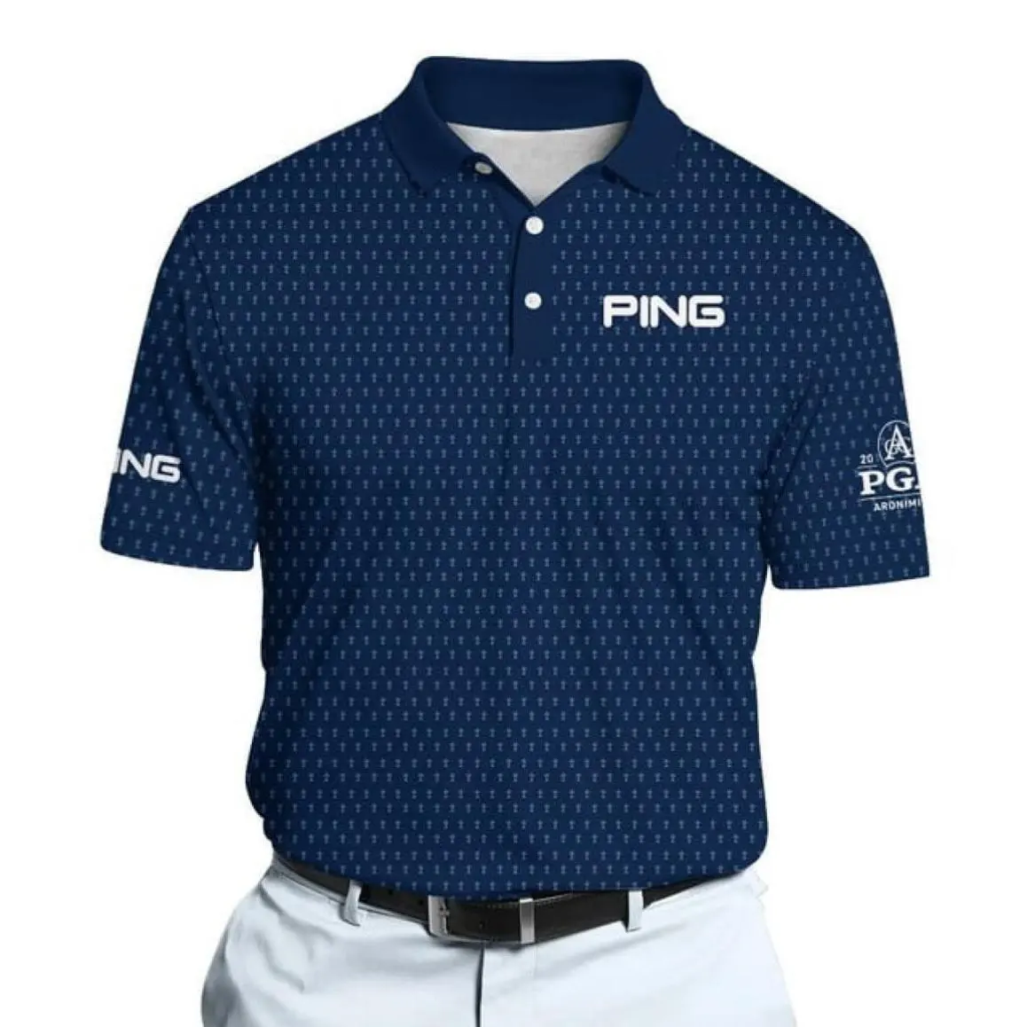 Trophy Print Golf Polo Shirt – Men’s Everyday Golf Course Outfit