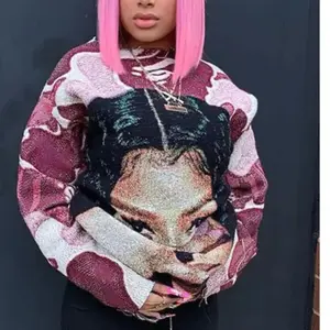 Pink Print Sweatshirt