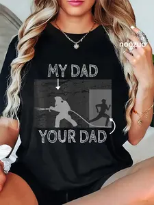 100% Cotton My Dad Your Dad Firefighter Son Proud Fireman Rescuer Gift T-Shirt
