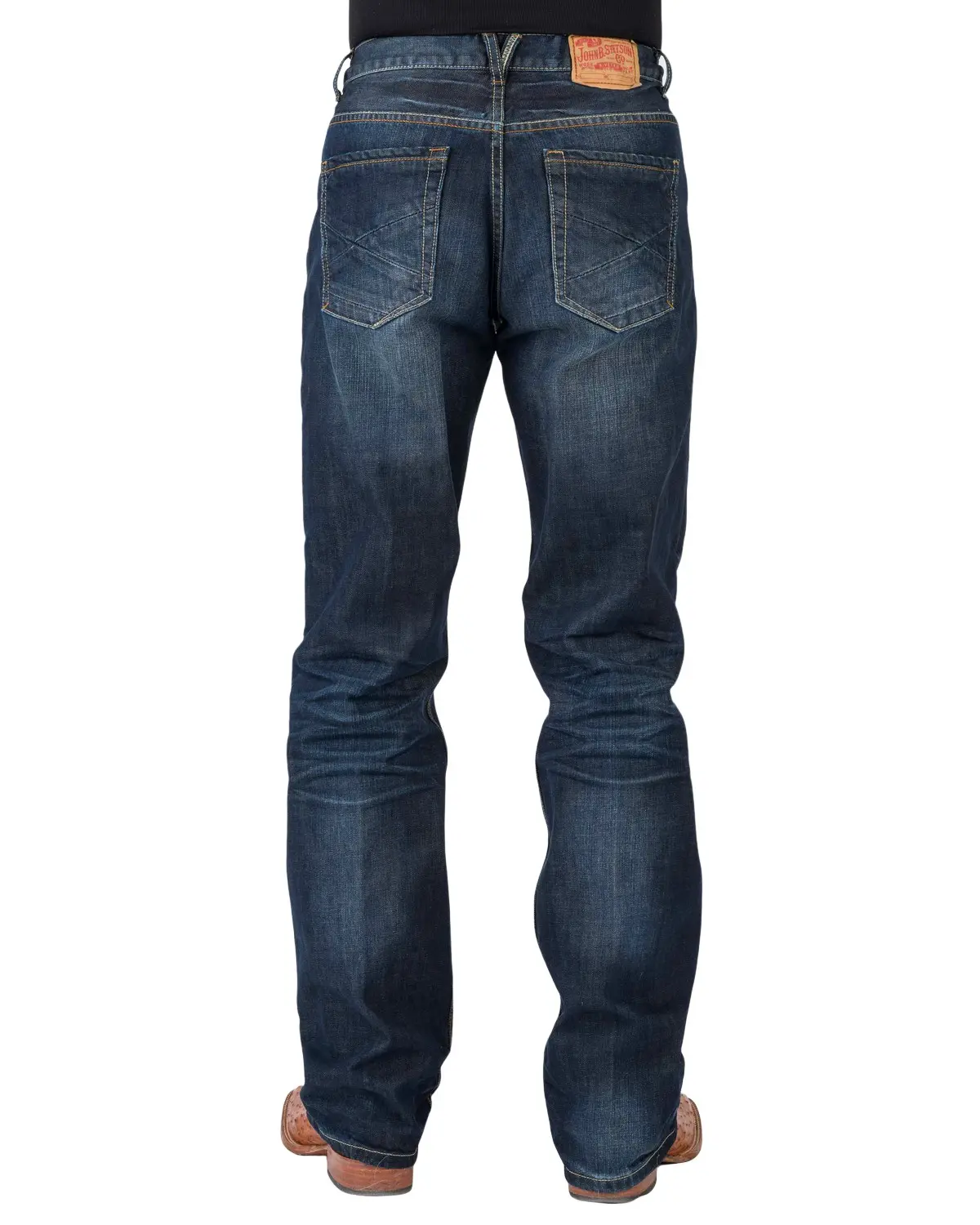 Stetson Men's Men'S Modern Fit Bootcut Jeans - 11-004-1312-4070 Bu