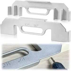 RQG 3 in 1 Framing,12"/14"/16" Framing Tool,100% Cast Aluminum Framing Spacing Tool, Stud Framing Tool,Framing Jig for Wall, Roofs, Floors or Ladders,Silver