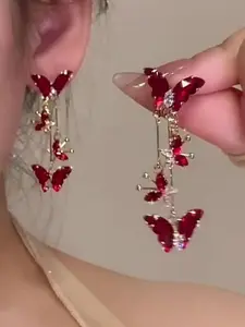 Elegant Butterfly Earrings for Women, Perfect for Daily Wear & Date, Lightweight Fashion Accessory