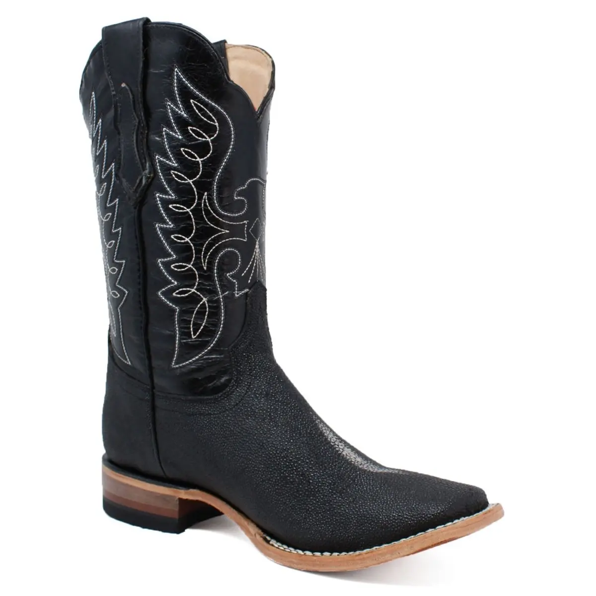 Botas de Mantarraya PS Grabada Horma Rodeo Cuadrada Q8221205 Botas de Mantarraya PS Grabada Horma Rodeo Cuadrada Q8221205