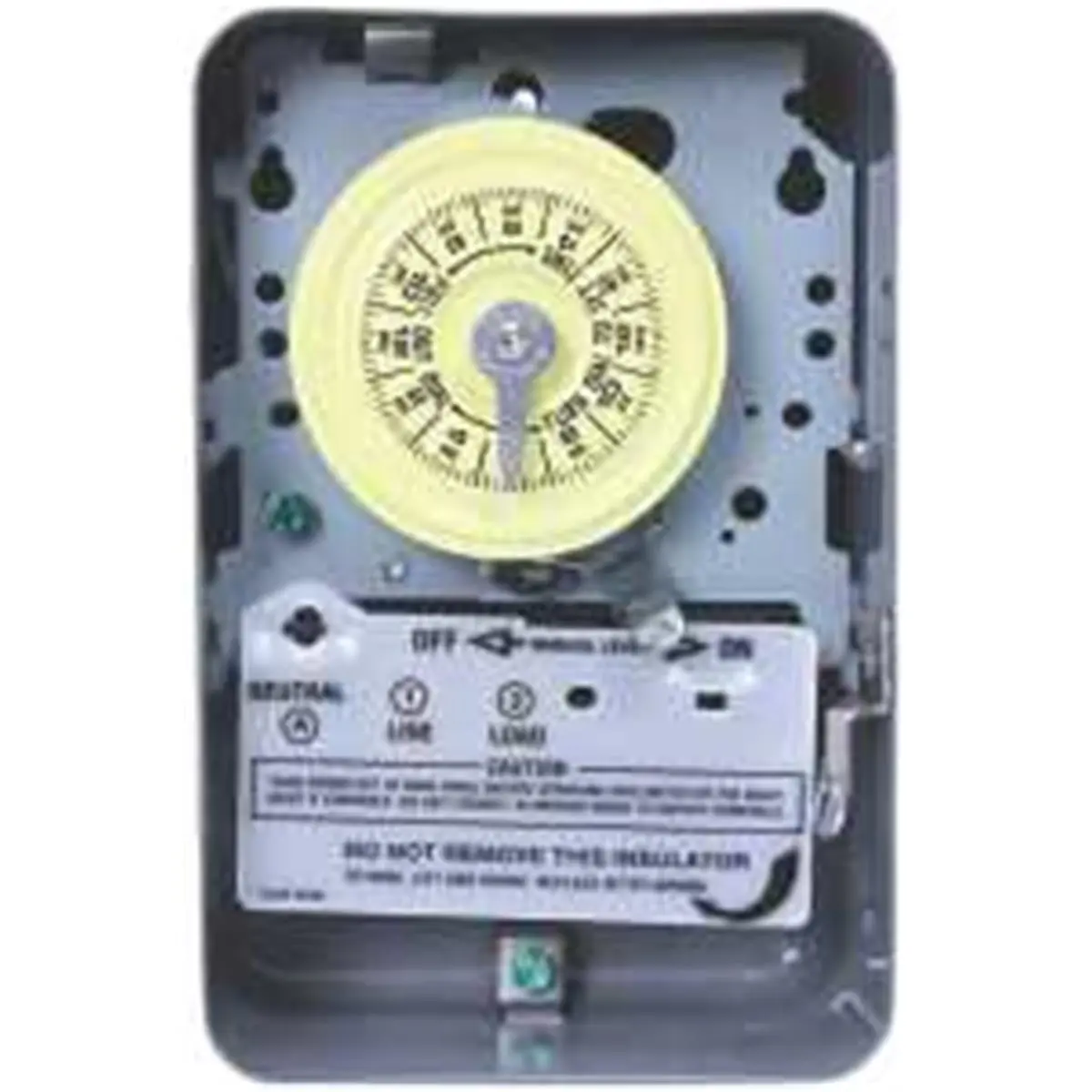 212 MAIN Commercial Industrial Mechanical Timer Switch - 24-Hour On-Off, Metal & Plastic Construction, 120 vac, 125V, 2 HP, 40 A Per Pole, Combination 1/2"-3/4" Knockouts, Sports & Outdoor Stopwatch Accessory