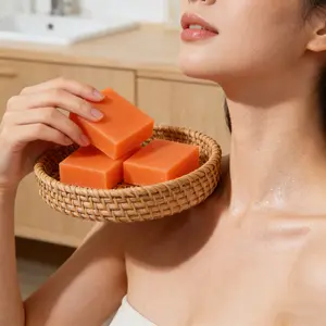 Kojic Acid Handcrafted Essential Oil Moisturizing Soap (65g×3) Dual-use for face & body. Gently cleanses, brightens dull skin, locks in moisture. All-in-one care for smooth, comfortable skin.