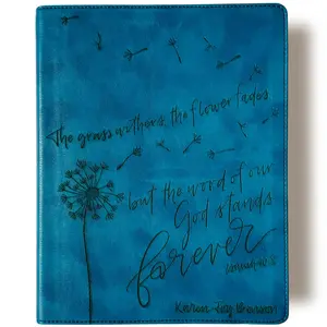 Personalized CSB Note Taking Bible - The Grass Withers, the Flower Fades - Hand Lettered and Engraved