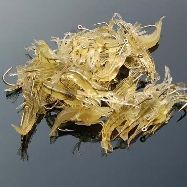 30pcs Simulated Grass Shrimp Bait 4cm  – Easy-to-Use Fishing Tackle Cost-Effective