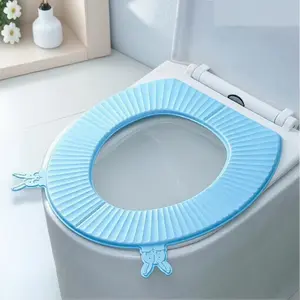 Easy-install Toilet Seat Cover with Anti-Slip & Antibacterial Surface, Detachable Design for Easy Cleaning, Winter Warmth & Year-Round Use, Fits Most Toilets.