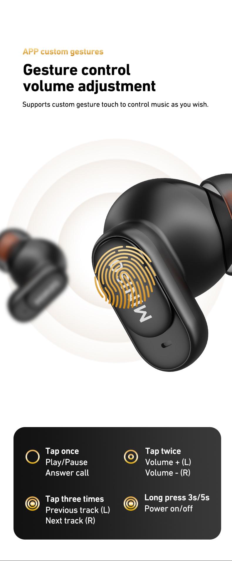 MINISO MS105 Wireless Earbuds Bluetooth 6.0 Earphones, In Ear Earbuds,Waterproof Wireless Earphones, Suitable for Office, Sports, Study and Audio Calls, Built in Microphone, Gaming Bluetooth Headphones MINISO MS105 Wireless Earbuds Bluetooth 6.0 Earphones, In Ear Earbuds,Waterproof Wireless Earphones, Suitable for Office, Sports, Study and Audio Calls, Built in Microphone, Gaming Bluetooth Headphones