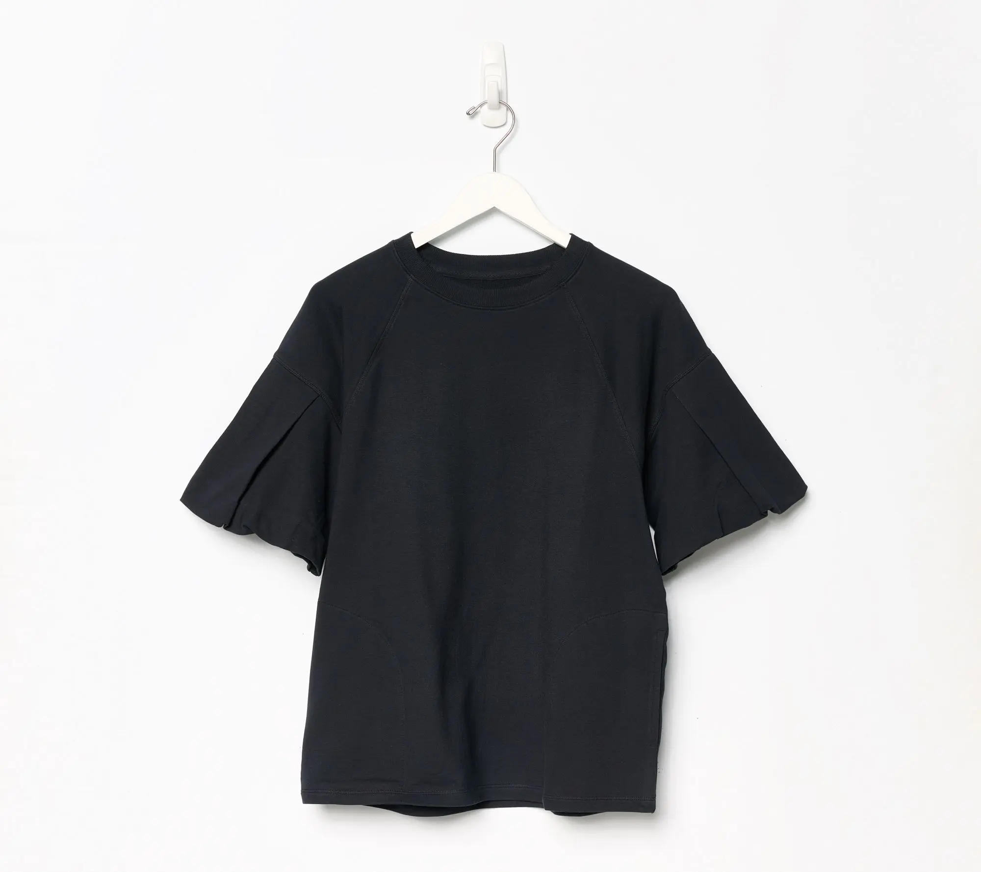 LOGO by Lori Goldstein Pleat Sleeve Sweatshirt