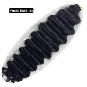 1 BUNDLE DEEP WAVE BULK GODDESS CURLS (18-26INCH) HUMAN HAIR (NO WEFT for Boho Braids)