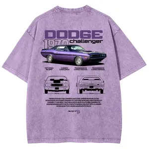 Challenger 1970 Muscle Car Graphic Tees Men's T Shirts Graphic Tee T Shirts Funny Graphic Tee Good Graphic Washed Tees Men's Graphic Tees Streetwear Outfits Men Vacation Outfits Oversized Tshirt Men
