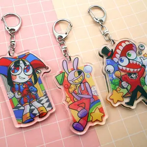 Pomni, Jax, and Caine Acrylic Keychains, The Amazing Digital Circus Bag Charms