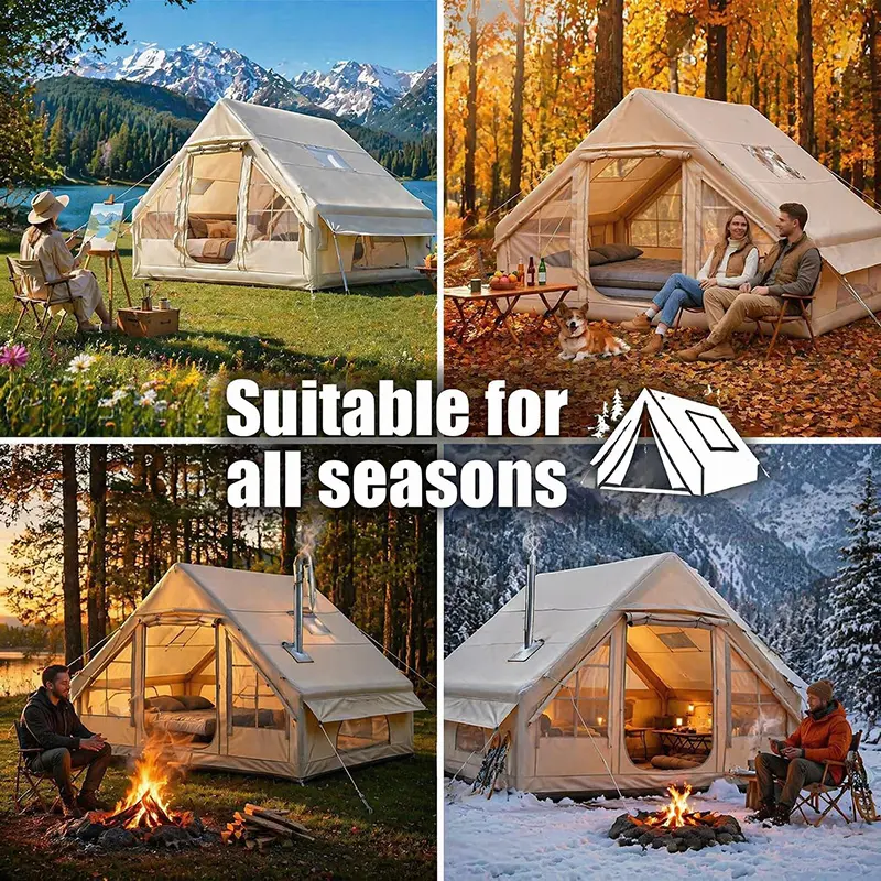 Weekend outdoor leisure inflatable tent, size 200 x 210 cm, height 300 ...