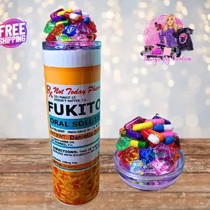 20 Oz 3D Fake Pills Light Up Ice Tumbler with Removable Magnetic Lid, BPA Free, Double Wall, Ideal for Beverages - Bottled, Washable, Mug, Portable, Reusable, Cup