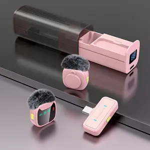 TikTokShopBlackFriday KUKIHO Wireless Lavalier Microphone for iPhone iPad Android With Charging Case Audio Smartphone Audio Smartphone