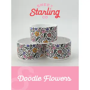 Flower Doodles Tumbler Boot
