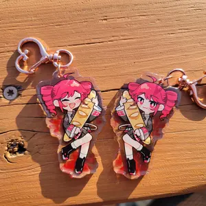 Kasane Teto Keychain Acrylic Charm - Cute Bag Charm Keychain for Keys & Backpacks, Kawaii Gift for Fans!