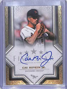2023 Topps Five Star #FSA-CRJ Cal Ripken Jr. NM-MT Auto Baltimore Orioles Baseball Card