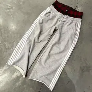 Y2K Striped Casual Sweatpants | Unisex High-Waist Loose Straight Pants | Hip Hop Style Streetwear