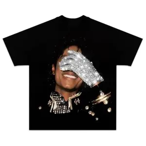 Michael Jackson Retro Graphic T-Shirt, King of Pop Vintage Tee, Trendy Unisex Custom Shirt 5ZJ