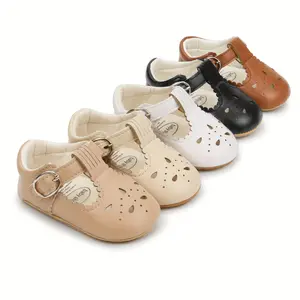 LIVELY & CHEERFUL Baby Girls Mary Jane Shoes Cute Wedding Dress Crib Shoes Prewalker Shoes