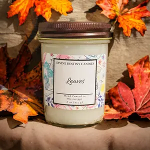 Leaves 8 oz Candle