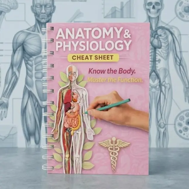 [New 2026] Anatomy and Physiology Cheat Sheet, Nursing A&P Study Guide, Medical Student Notes and Quick Reference Learning Resource
