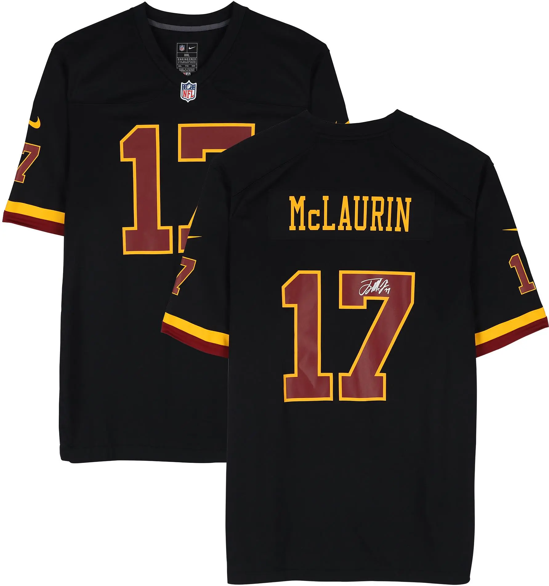 Terry McLaurin Washington Commanders Autographed Nike 2026 Black Game Jersey - Fanatics Authentic Certified - NFL Memorabilia
