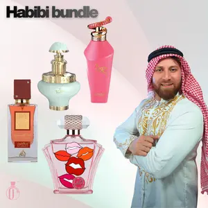 Habibi Bundle | Ana Abiyedh Scarlet + Z19 + Juman Exclusive + Hawwa Pink | Eau De Parfum | Unisex Fragrance | 100 ML | Orange - Bergamot & Musk Notes