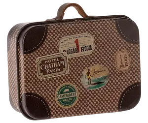 Suitcase, Micro - Brown