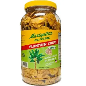 Mariquitas Plantain Chips — Garlic, 20oz