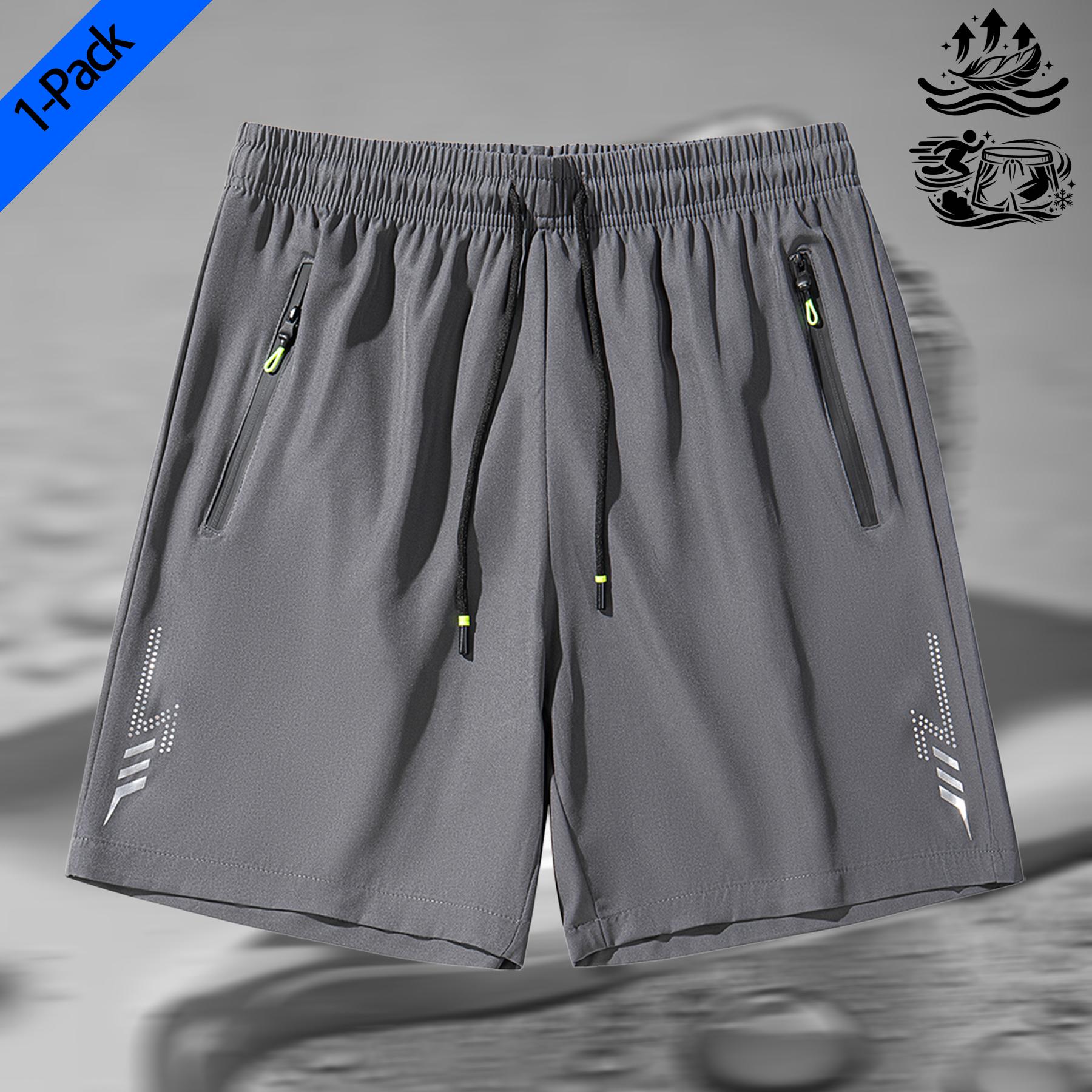 Men's 1 Pack Athletic Running Shorts Quick Dry Moisture Wicking Lightweight Breathable Gym Workout Shorts with Zipper Pockets Stretchy Elastic Waist for Jogging Hiking Outdoor Sports Training Casual Daily Wear Active Performance Men's 1 Pack Athletic Running Shorts Quick Dry Moisture Wicking Lightweight Breathable Gym Workout Shorts with Zipper Pockets Stretchy Elastic Waist for Jogging Hiking Outdoor Sports Training Casual Daily Wear Active Performance