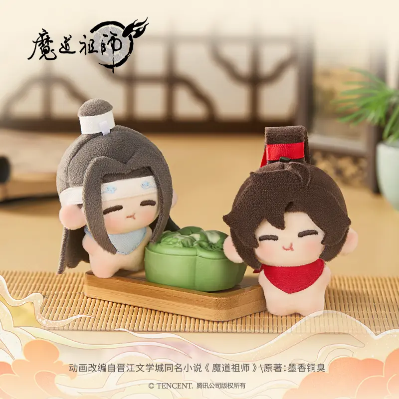【Offical】MDZS-The Grandmaster of Demonic Cultivation,Wei Wuxian,Lan Wangji,Wangxian Mini Bean Benton Box 5cm Collectible Plushie