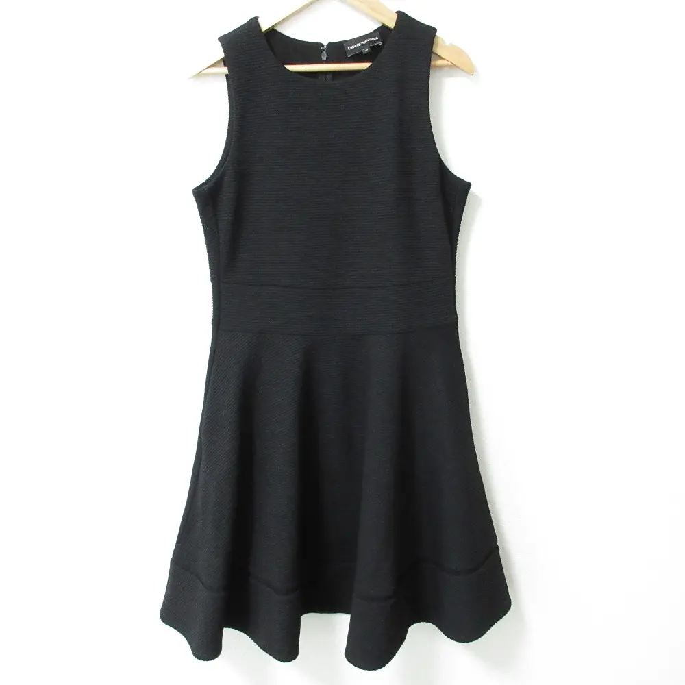 Pre-owned Giorgio Armani Others Small Leather Goods Emporio Armani Flare Dress Stretch Dress