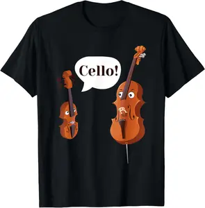 Cello Player Cellist Orchestra Musician Classical Music T-Shirt Graphic tees