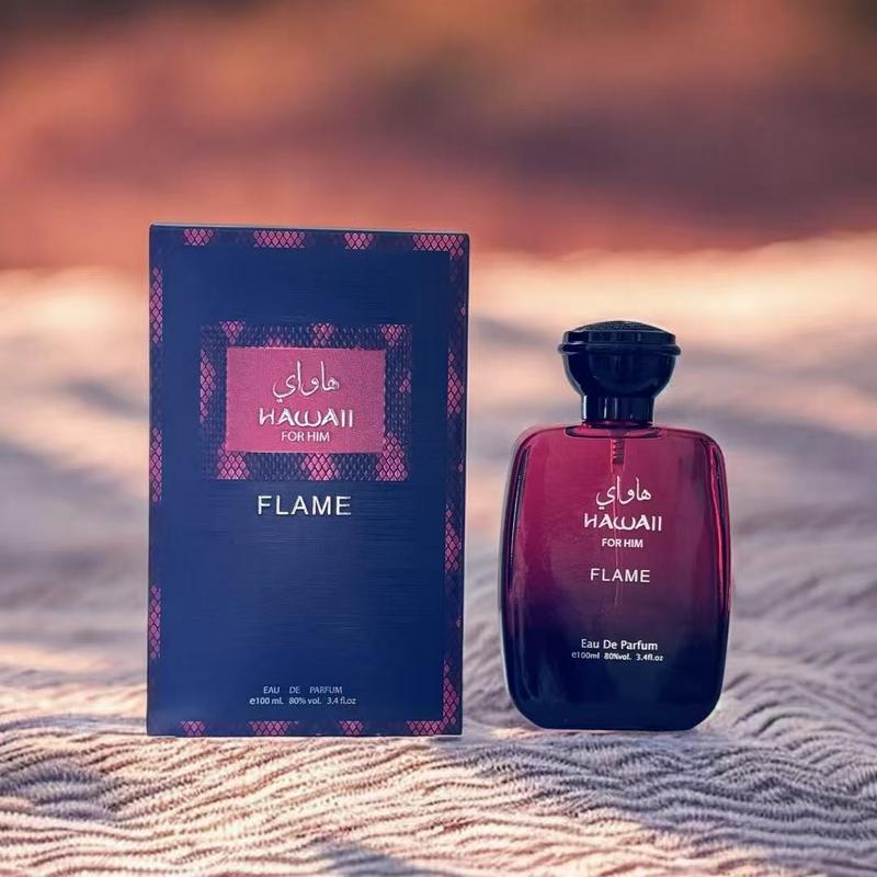 HAWAII FLAME Eau De Parfum Spray 100ML(3.4 Oz) - Bold Long Lasting Arabian Perfume For Men With A Fiery Essence - Indulge In A Luxurious Perfume Men That Captures Masculine Elegance And Strength