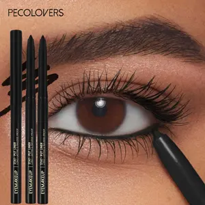 3PCS/Set Waterproof and Smudge-proof  Black Gel Eyeliner, Matte Quick-drying, Easy-to-twist Design, Ideal Valentine's Gift, Makeup Essential, Cosmetic