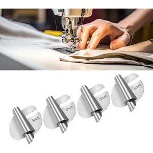Sewing Rolled Hemmer Foot - Precision  Stitcher-Rolled Hemmer Foot - Rolled Hem Hammer Foot for Sewing Machine (3/4/5/6MM (4Pcs))