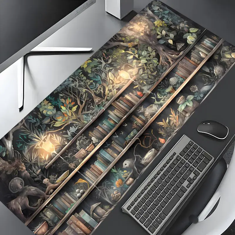 Aesthetic Gaming & Office Decor Large Gaming Mouse Pad, Computer Desk Mat, Desk Decor and Protection Mat, Rubber Anti-Slip Edges, Multi-Size Options for Laptops and Desktops, Great Gift, Desktop Accessory, Aesthetic Desk Accessories
